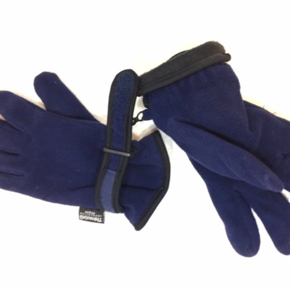Thinsulate Insulation 40 Grams Blue Fleece Winter Gloves - Picture 7 of 7
